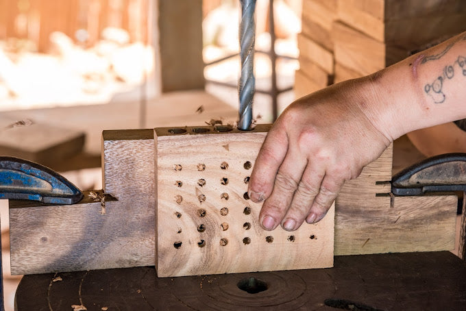 Gereedschap op werkbank