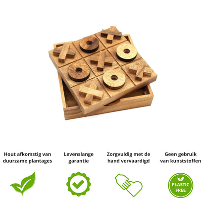 boter kaas en eieren, boter kaas en eieren bordspel, bordspel, houten bordspel