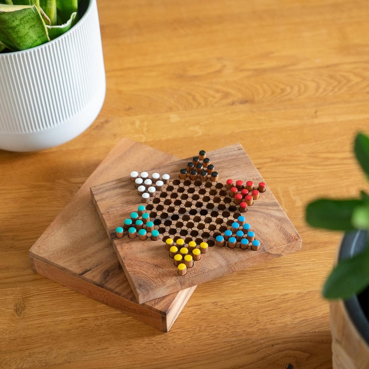 halma, halma bordspel, bordspel, houten bordspel