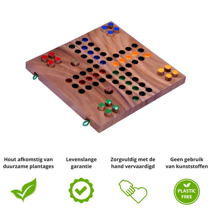 ludo, ludo bordspel, bordspel, houten bordspel